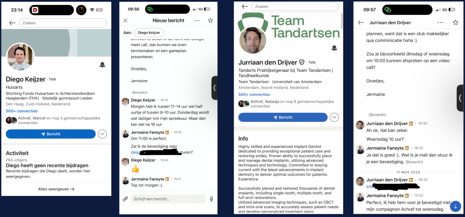 LinkedIn-gesprekken Numriq AI