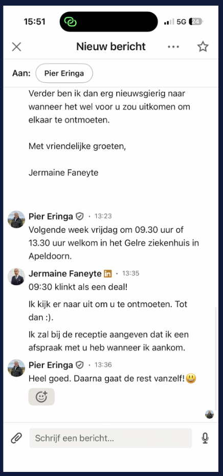 LinkedIn-gesprek met Pier Eringa